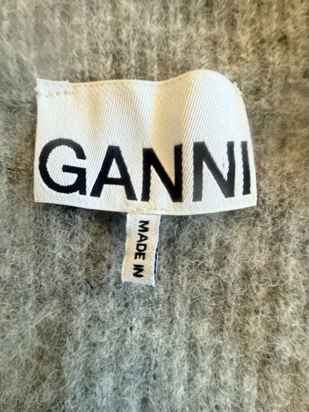GANNI Soft Wool Cardigan-Paloma Melange-Women's Medium-NWOT - Picture 5 of 11